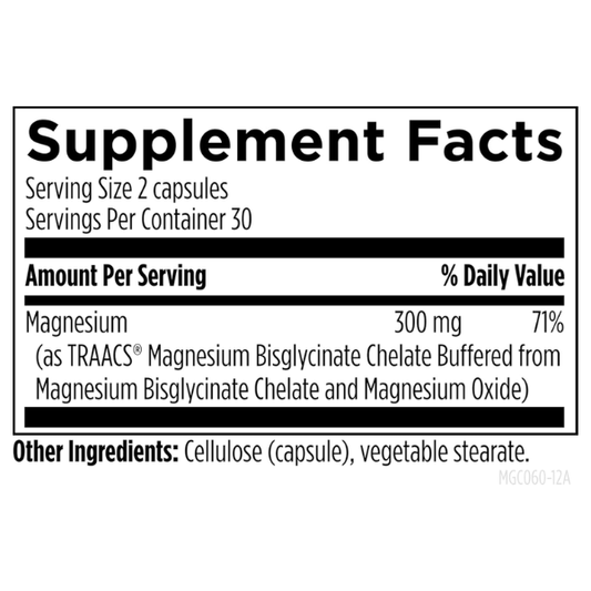 complejo de glicinato de magnesio (60 veg caps) , Designs for Health