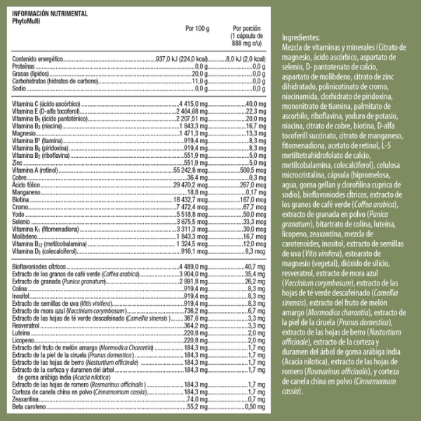 PhytoMulti - 906mg - 60 Cápsulas