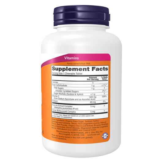 Vitamina C-500 (100 Tablets)/ Vitamin C-500 Cherry Chewable