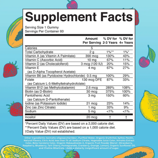 Multivitaminico para niños en gomitas / Kids Multivitamin Gummies, Strawberry Papaya & Super Punch, 60 ct