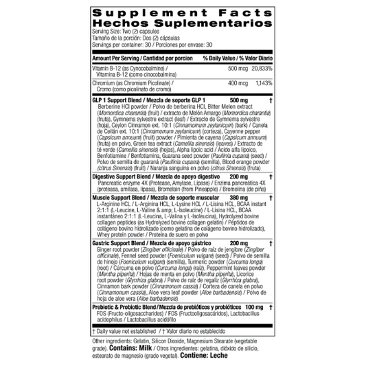 GLP-1 Salud Digestiva (60 caps), Bio Nutrition