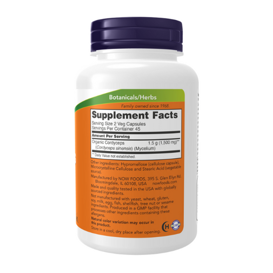 Cordyceps 750mg (90 Vegcaps)