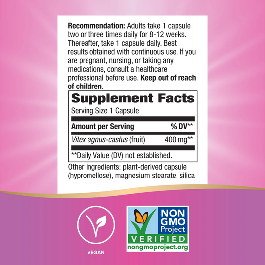 Fruta Vitex 400 mg (100 veg caps), Nature's Way