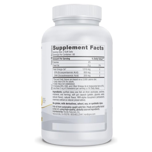 ProEPA™ EPA 850 mg DHA 250 mg (120 softgels), Nordic Naturals