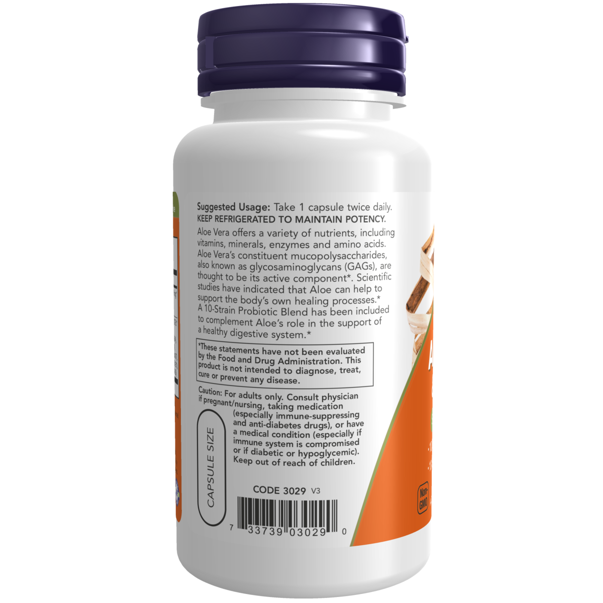 Aloe 10,000 y Probióticos (60 Veg Caps) /Aloe 10,000 & Probiotics