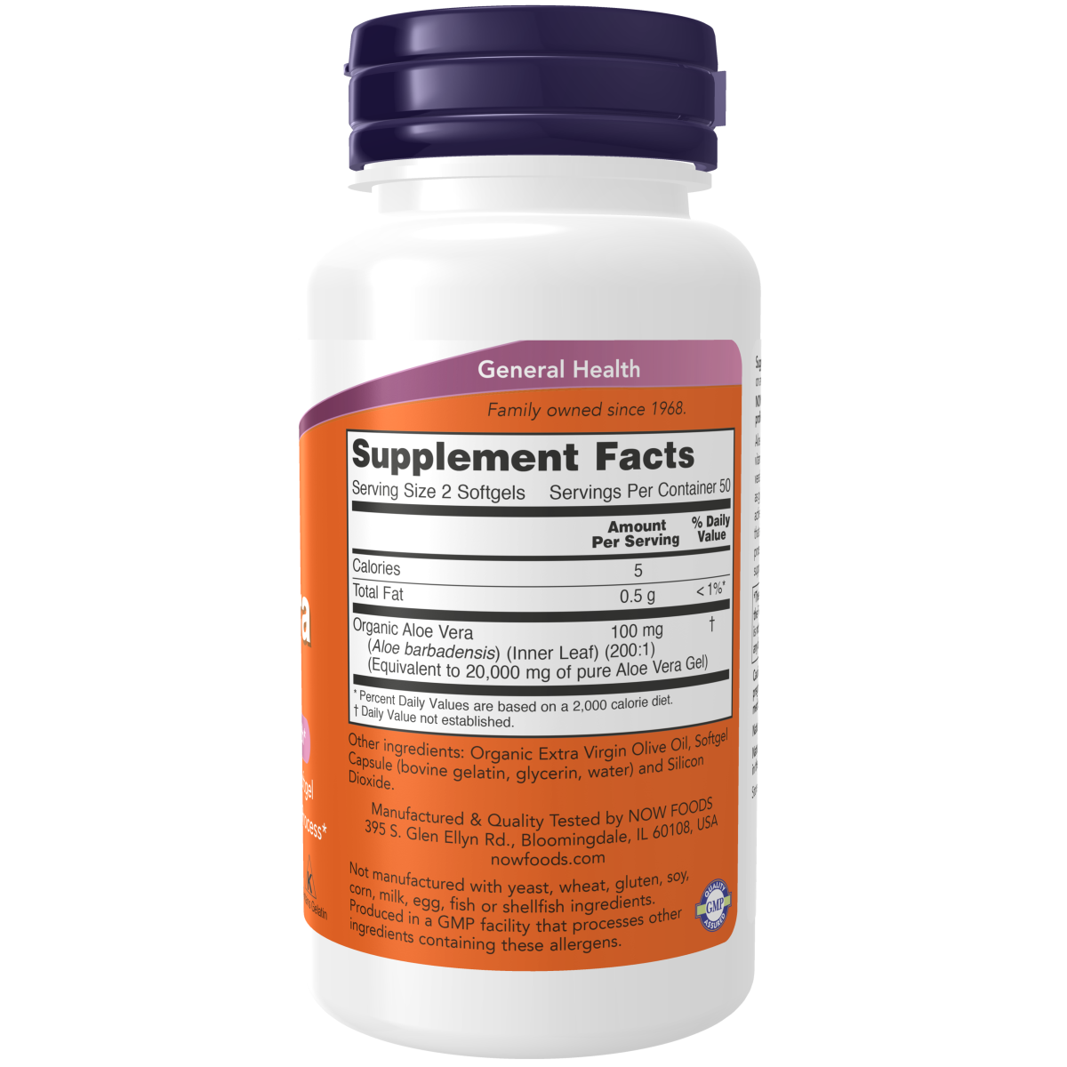 Aloe Vera 10,000 mg (100 Softgels)