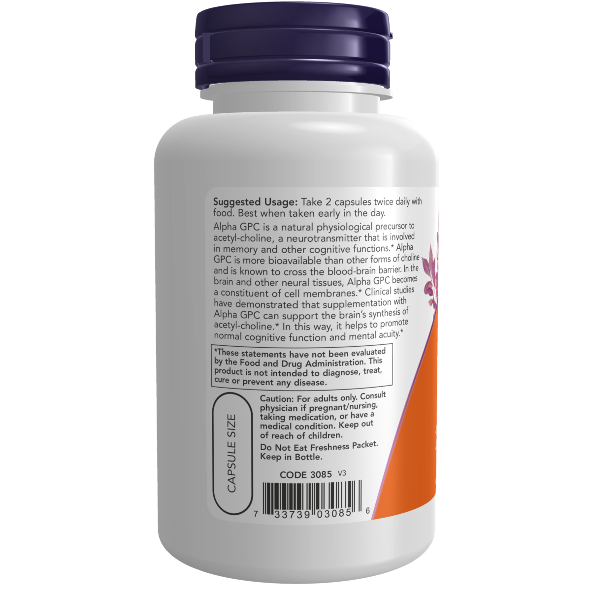 Alpha GPC 300 mg (60 vpas) NOW