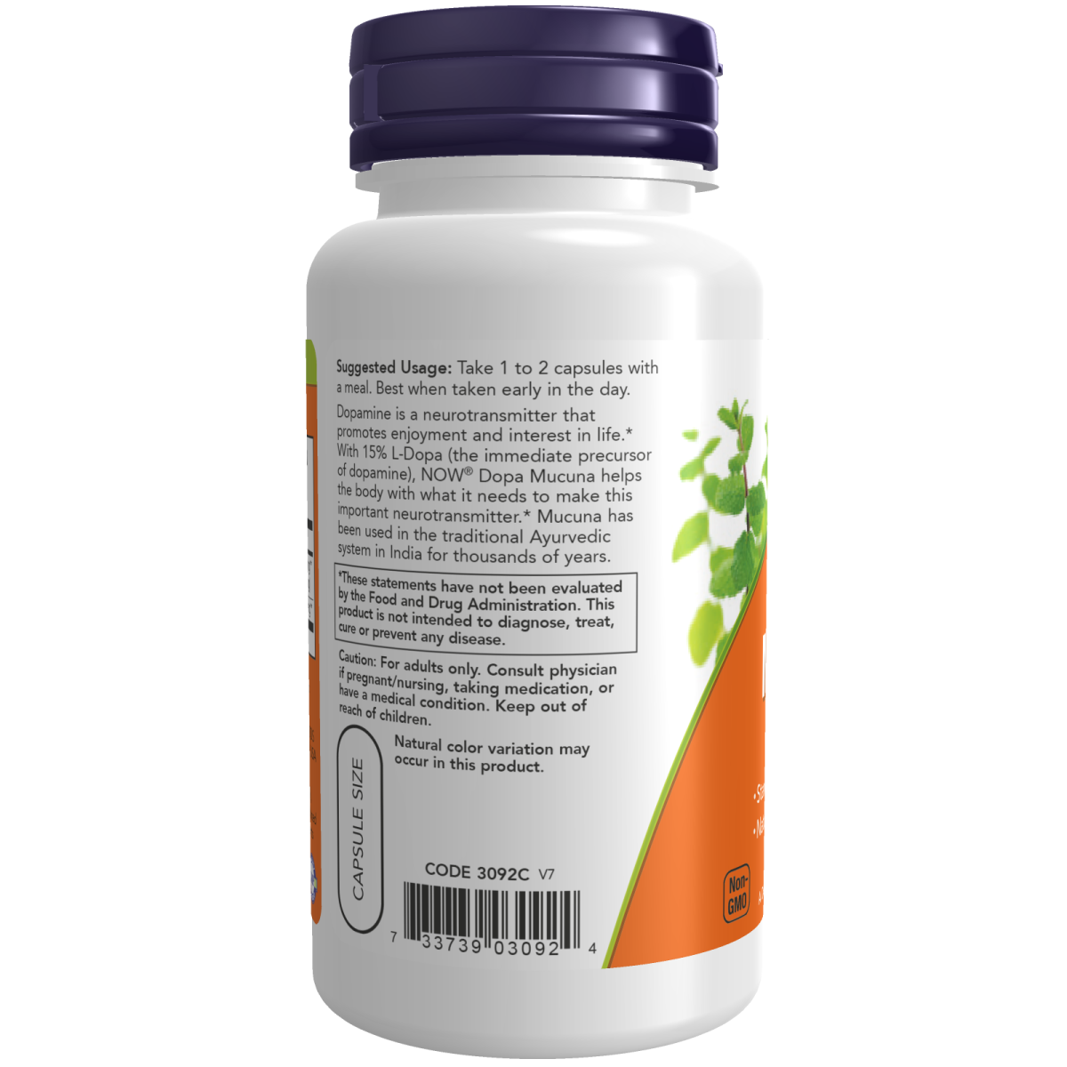 Dopa Mucuna 120mg (90 Veg Caps)