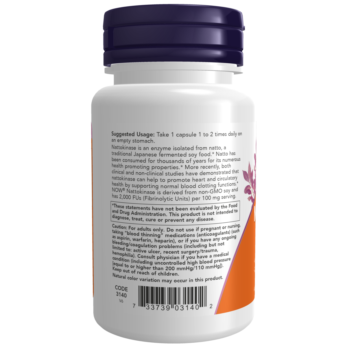 Nattokinase 100 mg 60 VCaps.