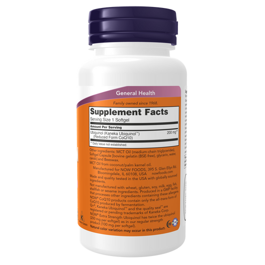 Ubiquinol, extra potente de 200 mg (60 capsulas blandas) / Ubiquinol, Extra Strength 200 mg (60 Softgels)