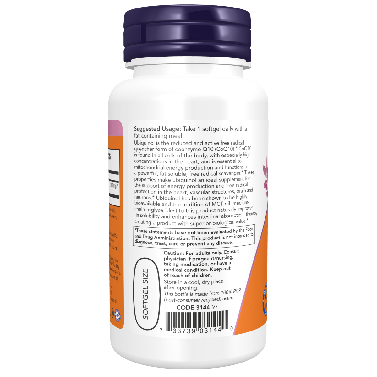 Ubiquinol, extra potente de 200 mg (60 capsulas blandas) / Ubiquinol, Extra Strength 200 mg (60 Softgels)