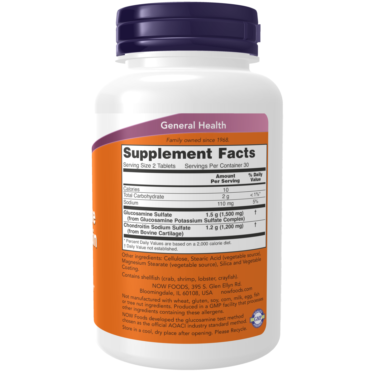 Glucosamina 1500mg & Condroitina 1200 mg Extra Fuerte (60 tabs)/ Glucosamine & Chondroitin Extra Strength 60 Tabs