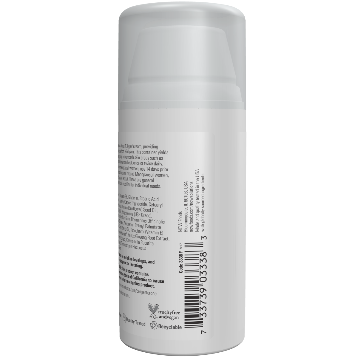 Crema para Piel con Progesterona 3 oz (85 gr) /Progesterone from Wild Yam Balancing Skin Cream