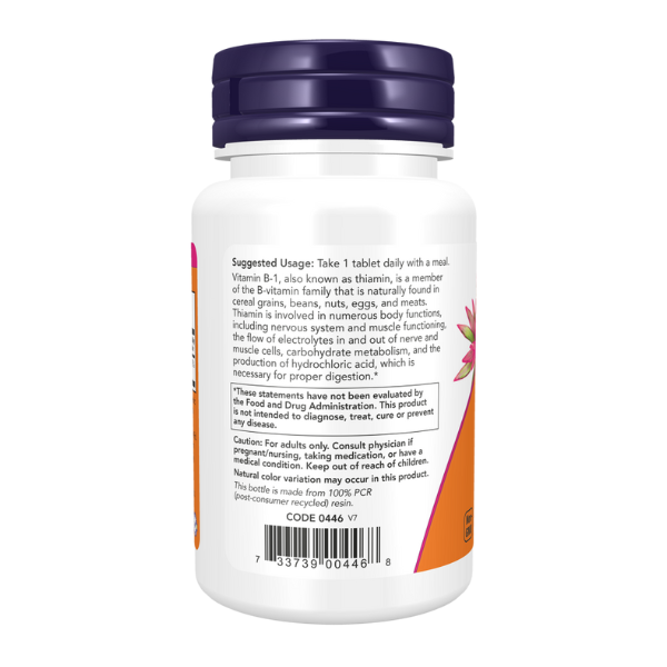 Vitamina B-1 (100mg) 100 Tab/ Vitamin B-1 100 mg