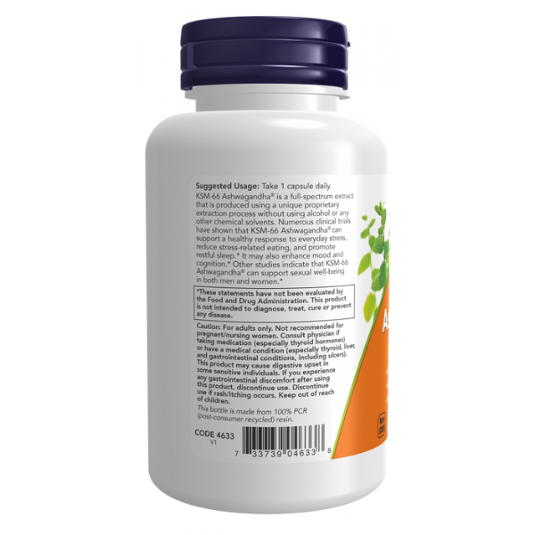 KSM-66 Ashwagandha® 600 mg (90 Cápsulas Vegetales)