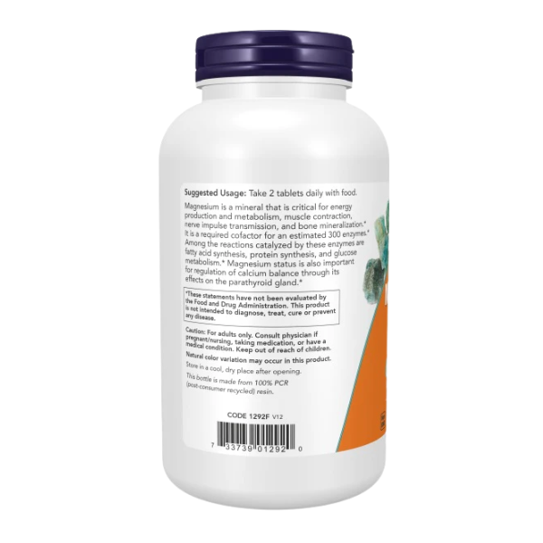 Comprimidos de citrato de magnesio de 200 mg (250 tabletas)