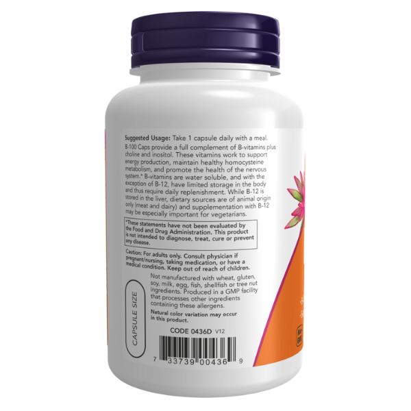 Vitamina B-100 (250 Vegcaps)/ Vitamin B-100