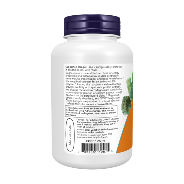 Citrato de Magnesio 400mg (90 softgels) /Magnesium Citrate (Softgels)