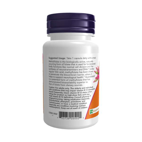 Folato de metilo / Methyl Folate 5000 mcg (50 Veg Caps)