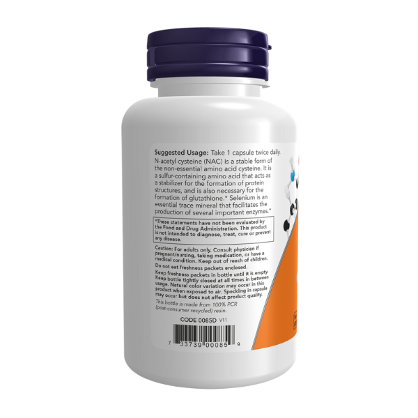NAC N- Acetyl Cysteine 600 mg (100 Veg Caps) / NAC 600 mg