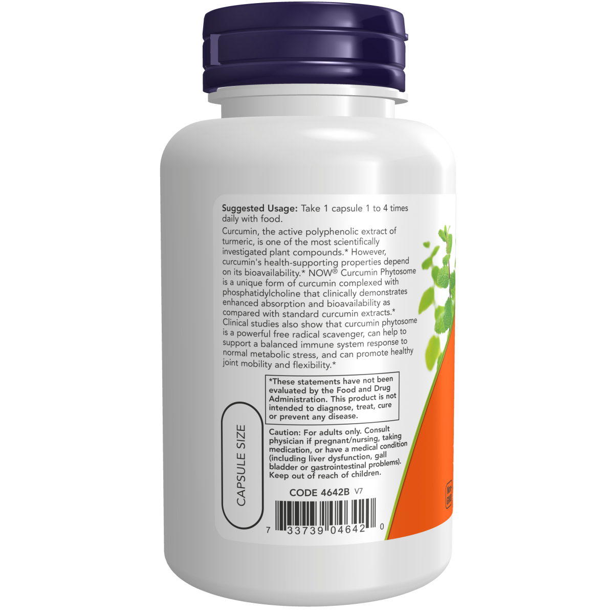 Extracto de cúrcuma biodisponible 60vcap / Turmeric Curcumin Phytosome 60vcap