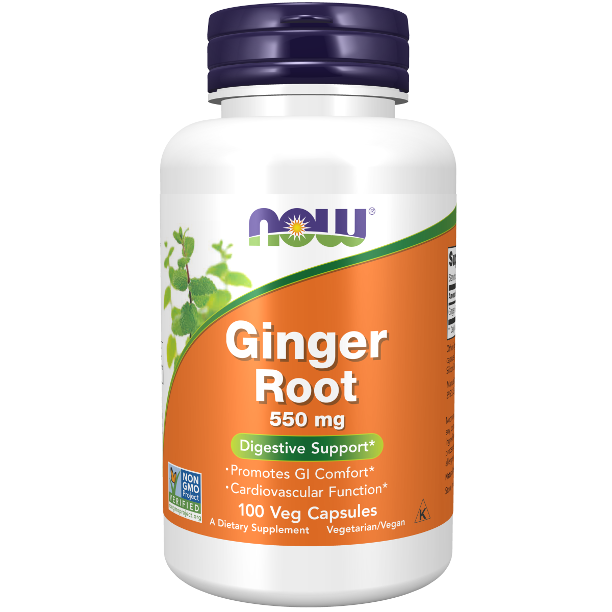 Raíz de Jengibre 550 mg (100 Veg Caps) /Ginger Root 550 mg