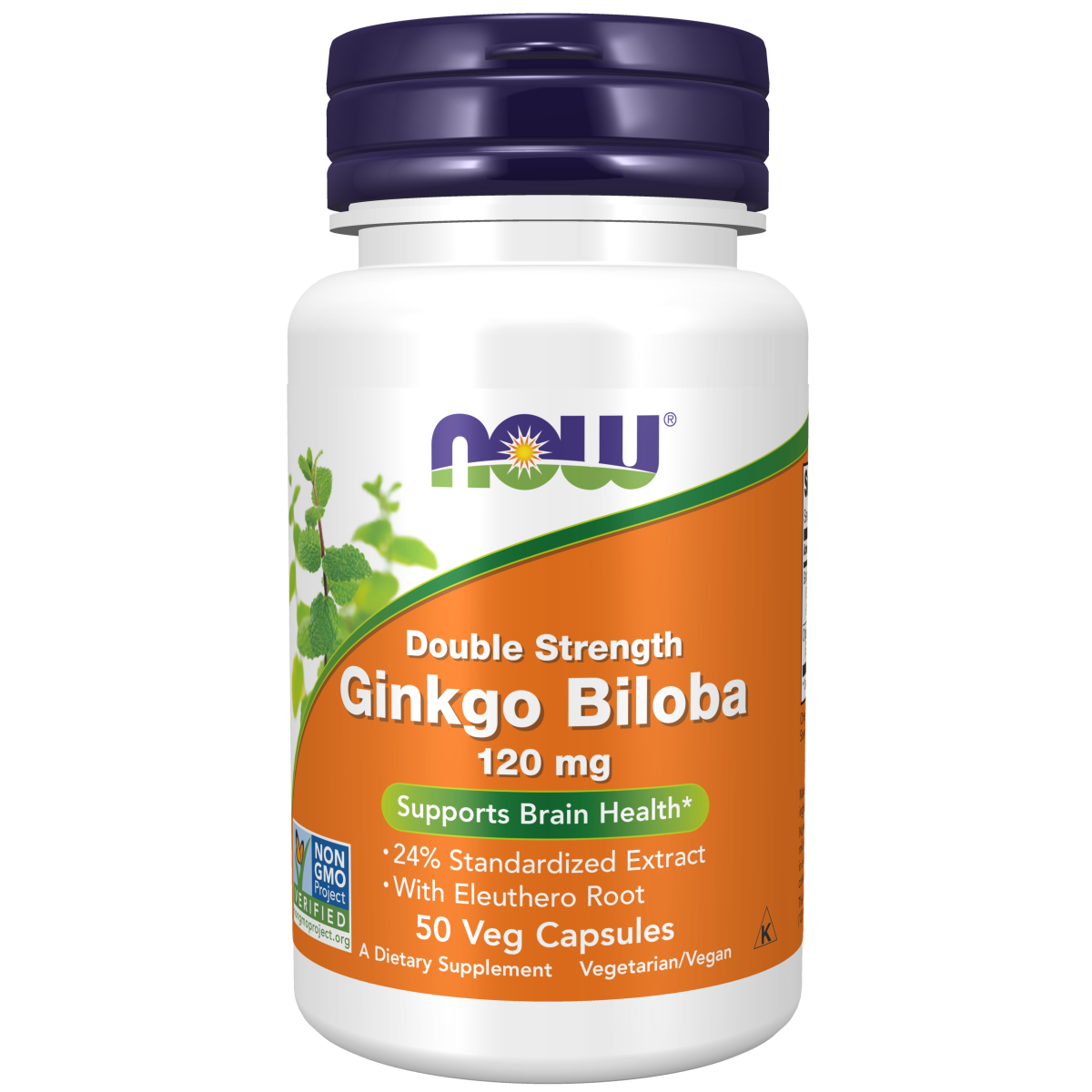 Ginkgo Biloba Doble Potencia 120 mg (50 Veg Caps)/ Double Strength 120 mg