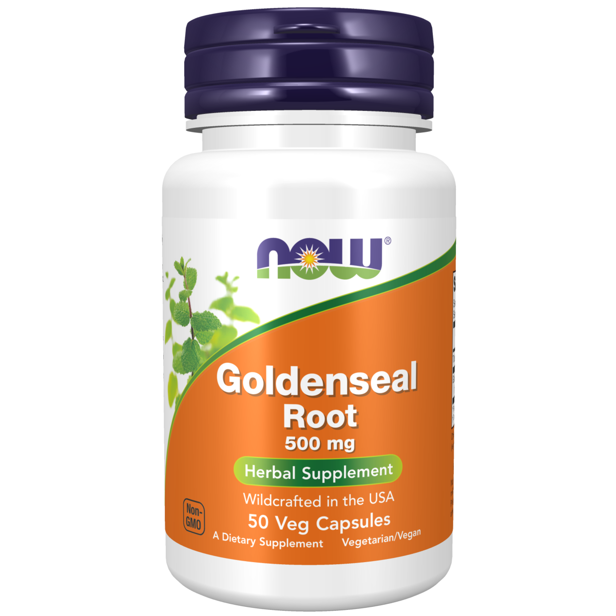 Goldenseal Root 500 mg 50 Veg Capsules/ Raíz de sello de oro 500 mg