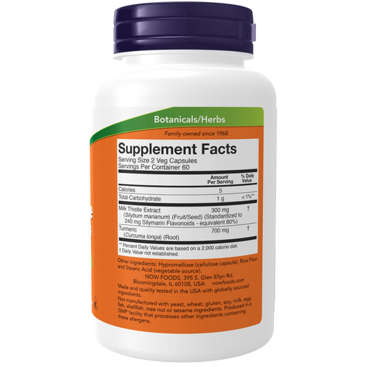 Extracto de cardo mariano de silimarina 150 mg (120 VCAPS)/Silymarin Milk Thistle Extract 150 mg