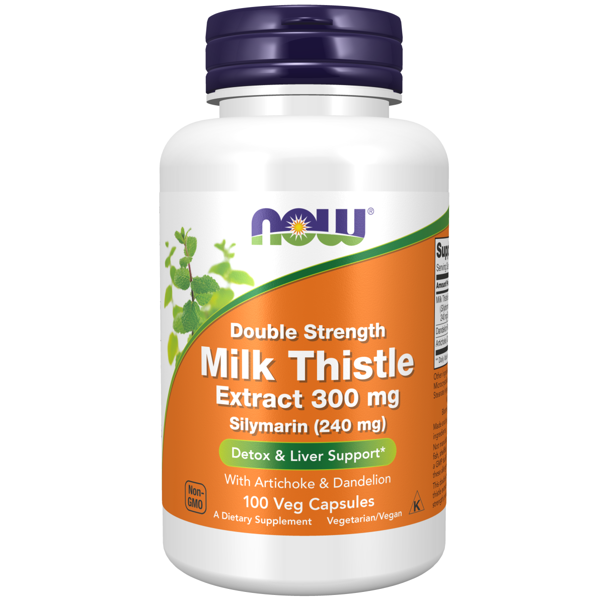 Cardo Mariano doble potencia, 300 mg (100 Veg Caps) / Silymarin Milk Thistle Double Strength 300 mg