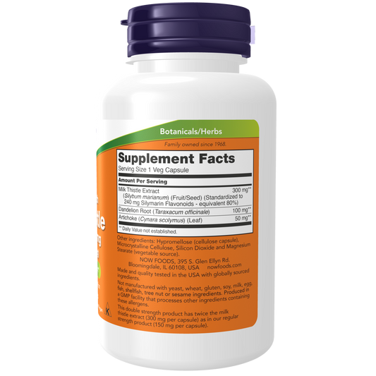 Cardo Mariano doble potencia, 300 mg (100 Veg Caps) / Silymarin Milk Thistle Double Strength 300 mg