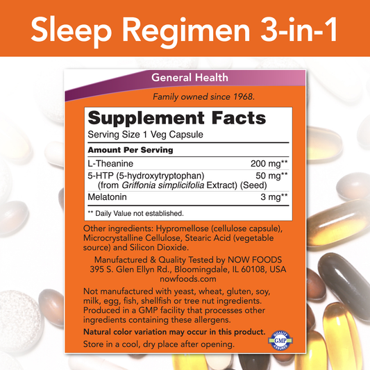 SLEEP REGIMEN 3 IN 1 - 90 Cápsulas Vegetales