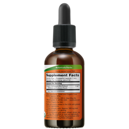 Ashwagandha Organico Extracto Liquido (2 fl.oz.) /Ashwagandha Extract Liquid, Organic