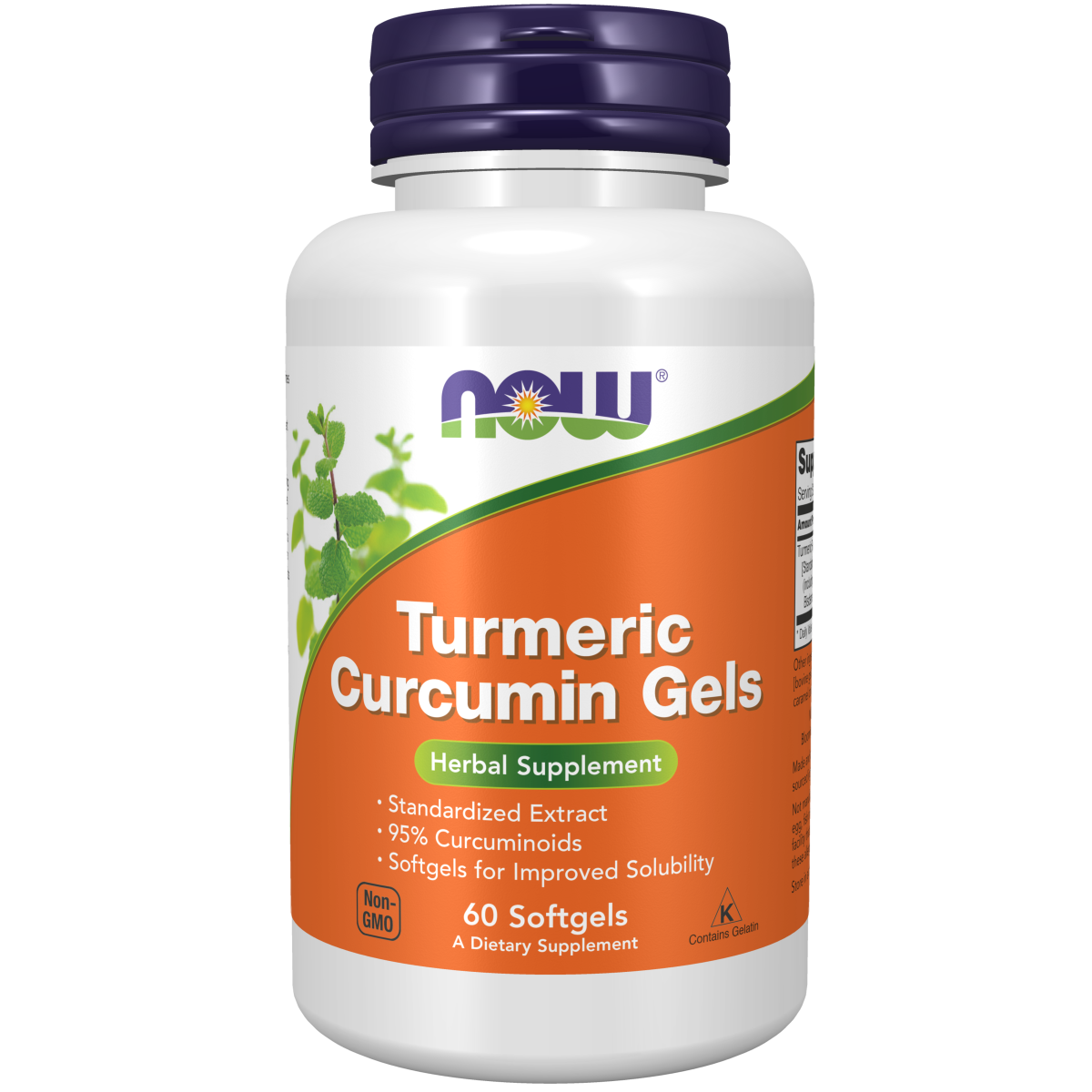 Cúrcuma y Curcumina 475mg (60 capsulas gel) /Turmeric Curcumin soft Gels