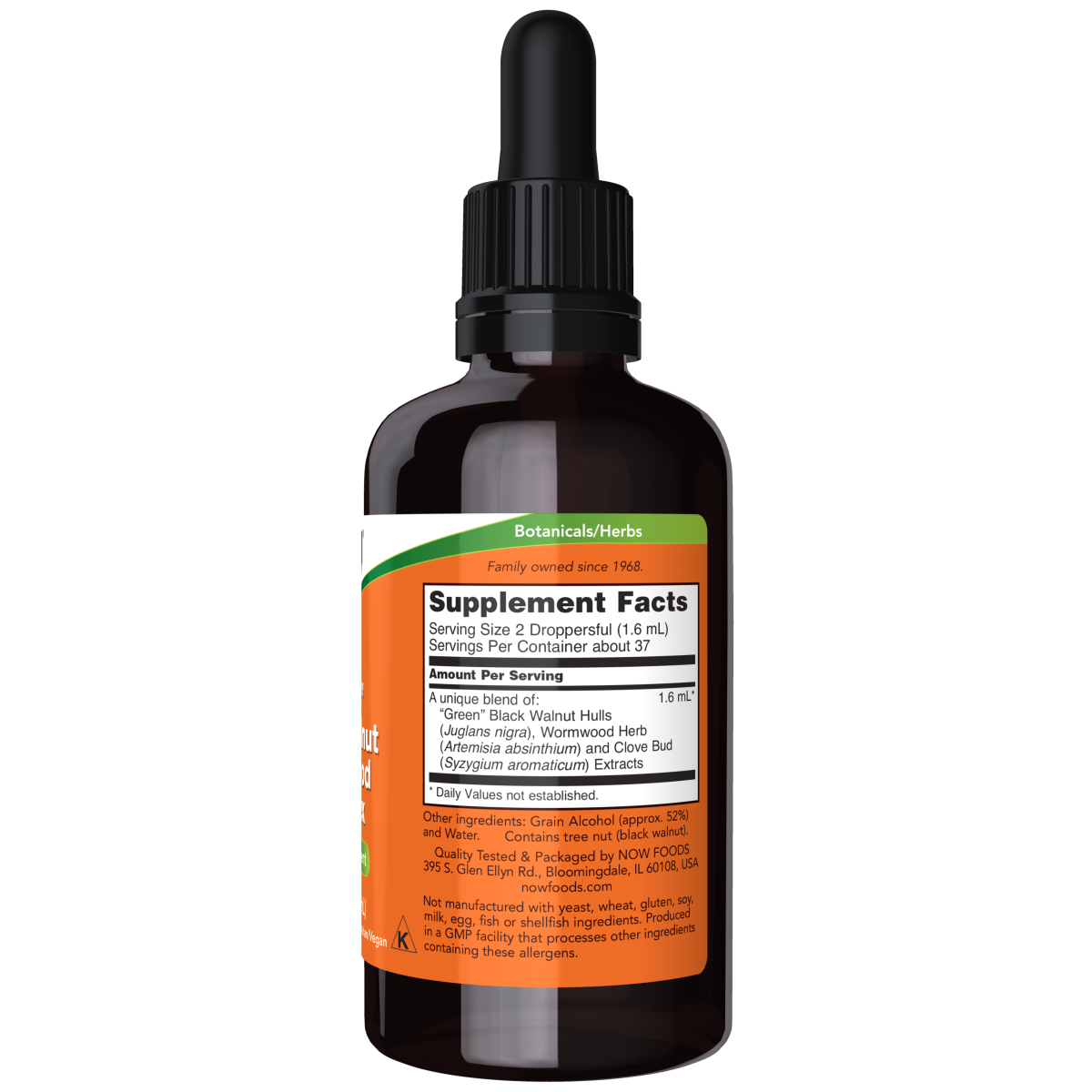 Líquido "verde" de ajenjo de nogal negro (2 oz) /"Green" Black Walnut Wormwood Complex Liquid