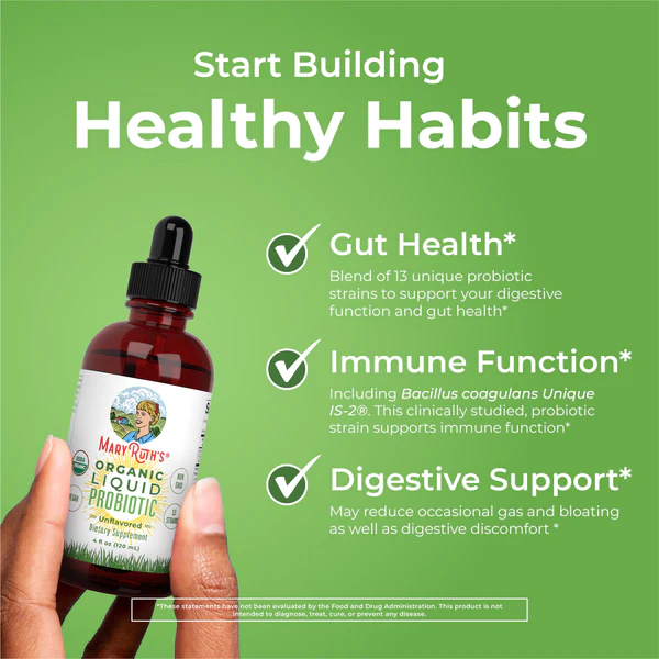 Probiótico Líquido Orgánico (120ml) / Probiotic Drops, Unflavored, Org, 4 oz