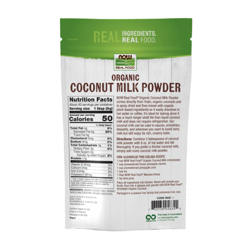 Leche de coco en polvo organico (12oz/340gr) / Coconut Milk, Organic Powder