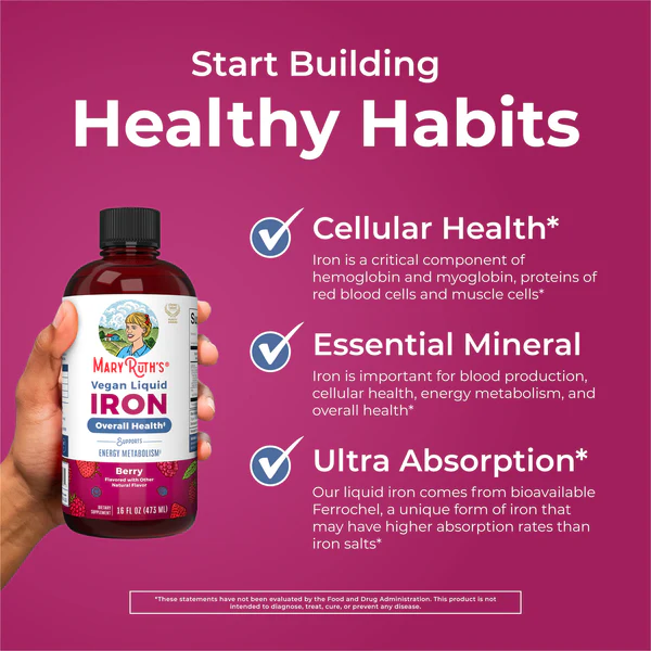 Hierro Líquido 450 ml /Liquid Iron Berry 16 oz