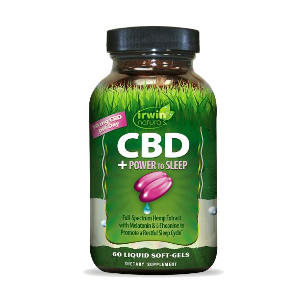 CBD +Power to Sleep (60 softgels), Irwin Naturals