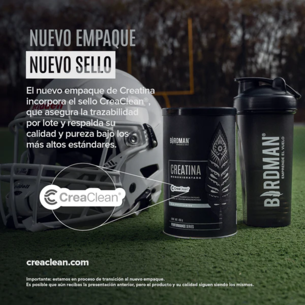 Creatina Monohidratada 450 g (90 porciones), Birdman