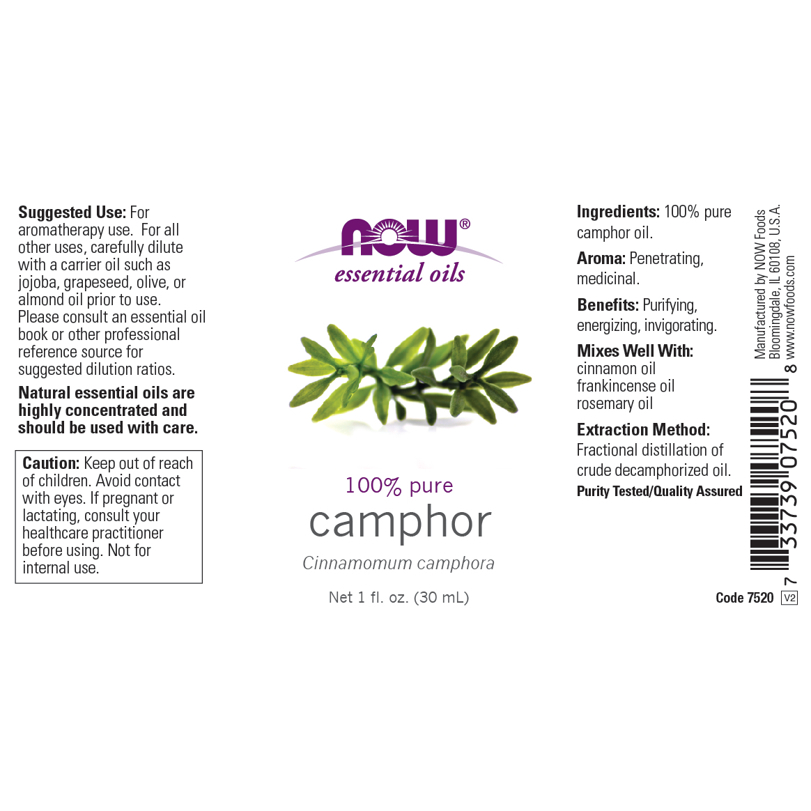 Aceite esencial de alcanfor (30ml) / Camphor Oil 1oz.