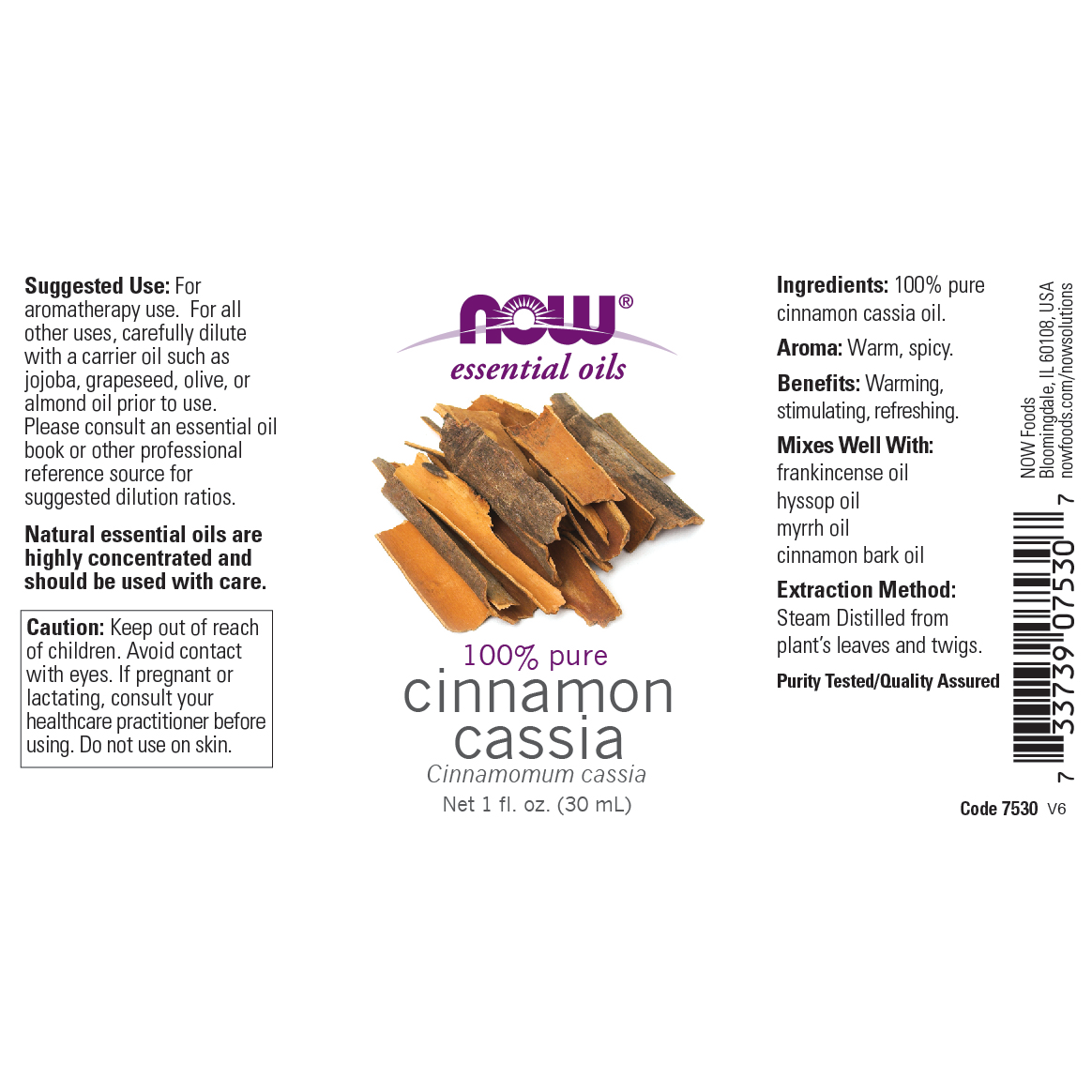 Aceite esencial de Canela Cassia (30 ml) / Cinnamon Cassia Oil