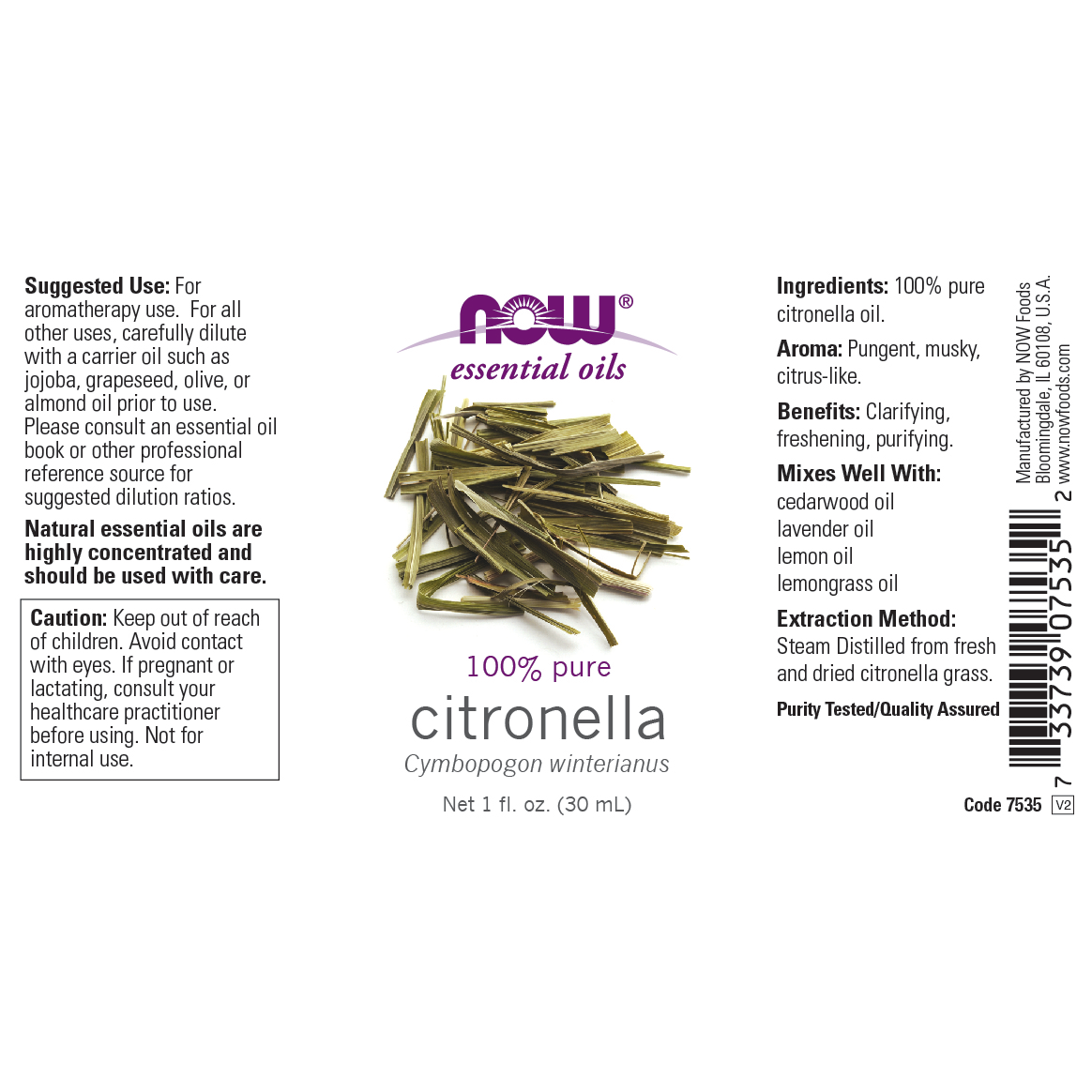 Aceite de citronela (30ml) / Citronella Oil