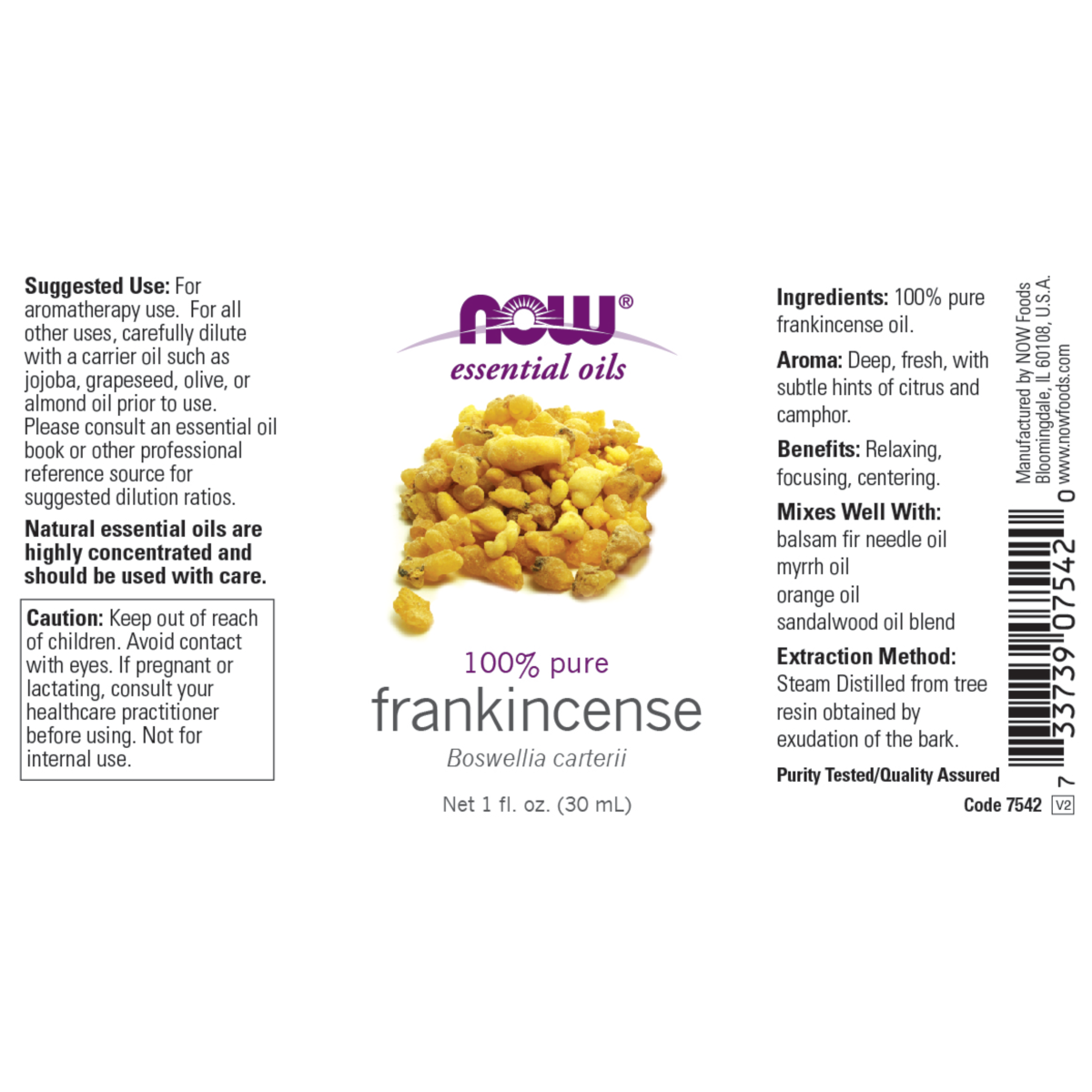 Aceite de incienso (30ml) 100% puro/ Frankincense Oil