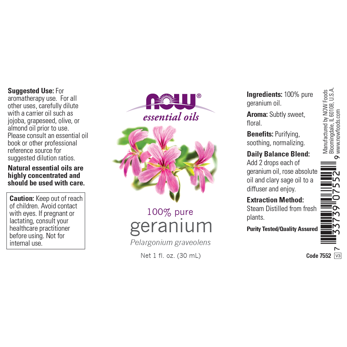 Aceite de geranio (30ml) / Geranium Oil