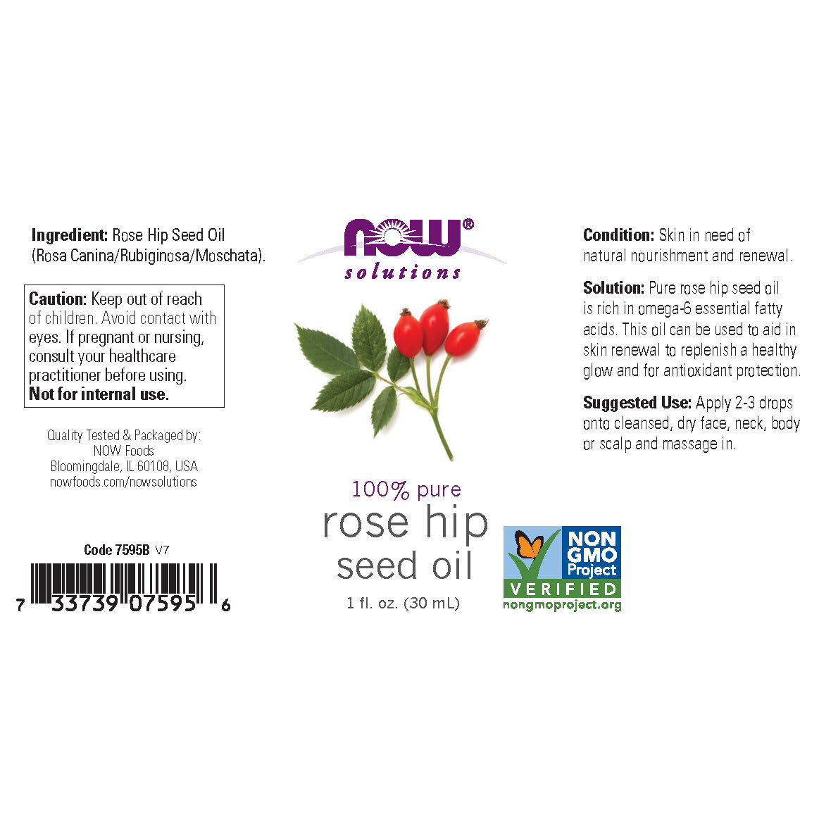 Aceite de semilla de Rosa Mosqueta (30 ml) / Rose Hip Seed Oil 1oz.
