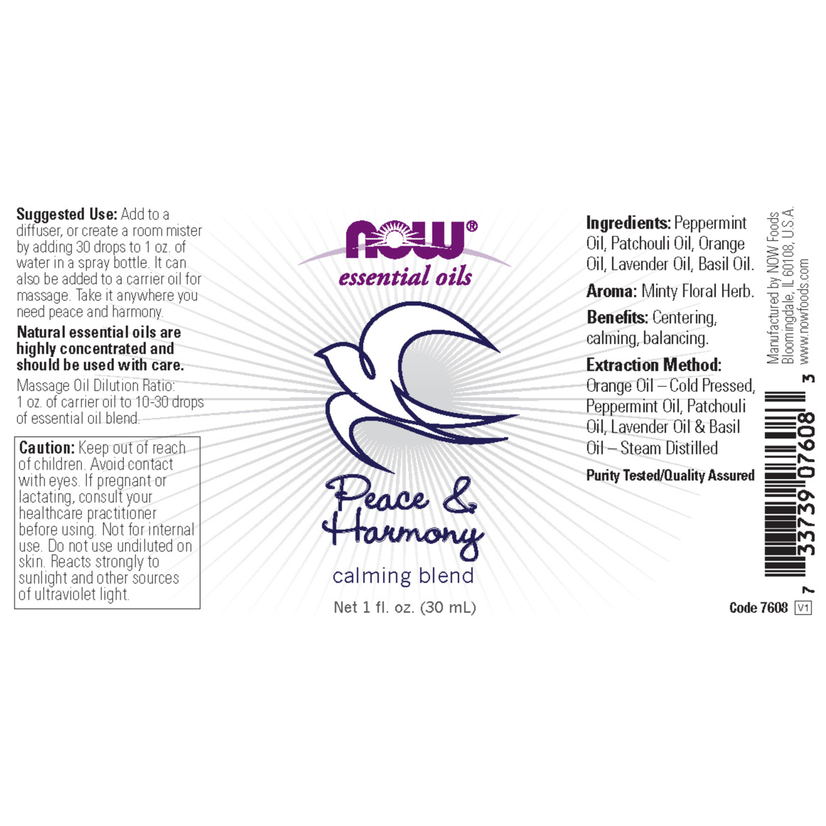 Mezcla de aceite de paz y armonía (30ml)/Peace & Harmony Oil Blend