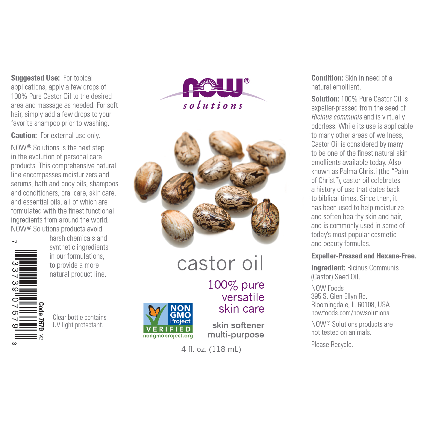 Aceite de Ricino 120ml / Castor oil