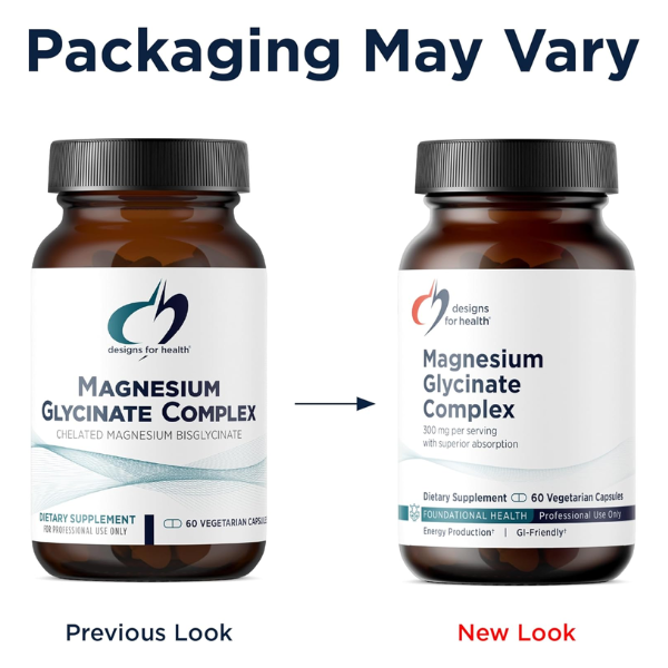 complejo de glicinato de magnesio (60 veg caps) , Designs for Health