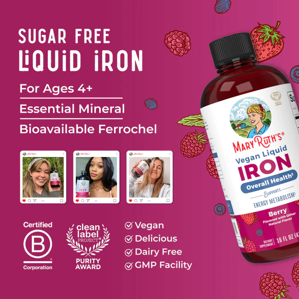 Hierro Líquido 450 ml /Liquid Iron Berry 16 oz